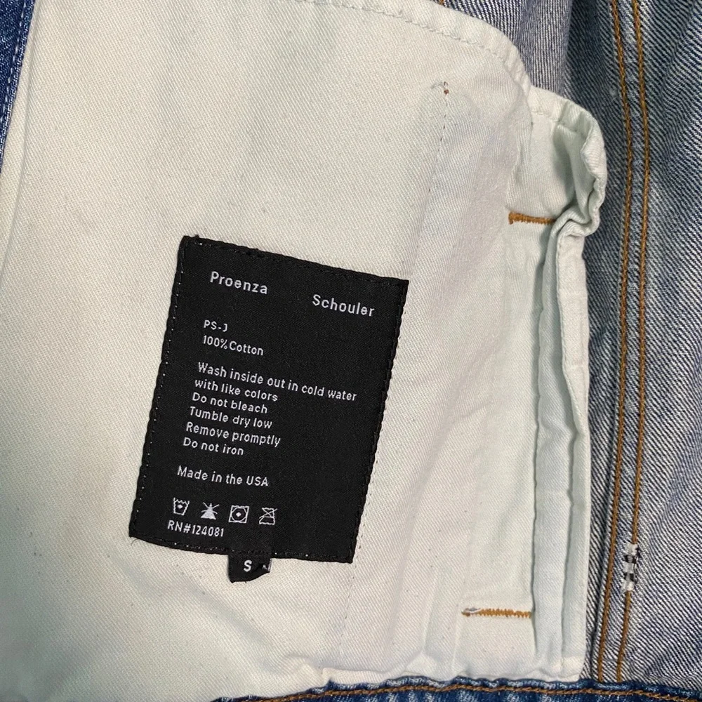 Proenza Schouler PS J denim jacket NWT size Small - Picture 9 of 10